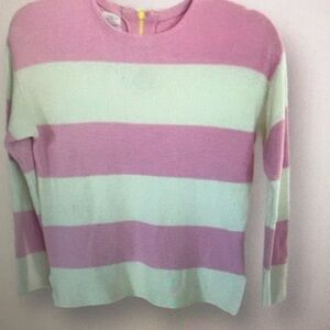 Striped Pink and Mint Sweater